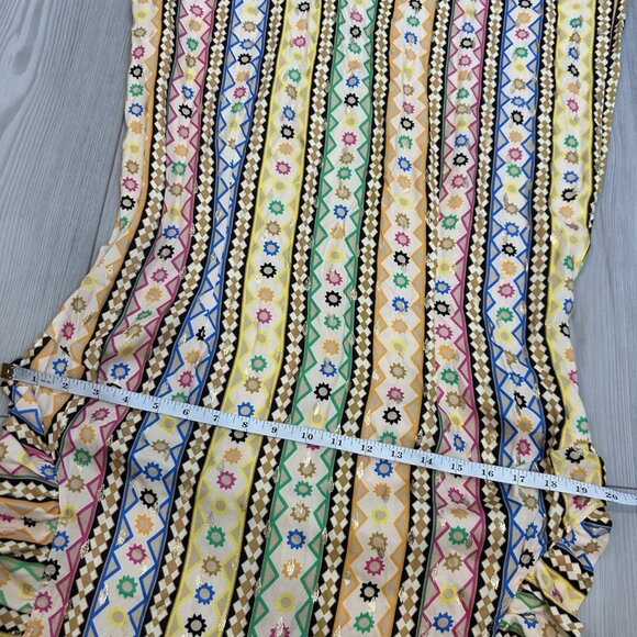 Anthropologie Never Fully Dressed Size 12 Remi Midi Dress Colorful Printed - Picture 14 of 16